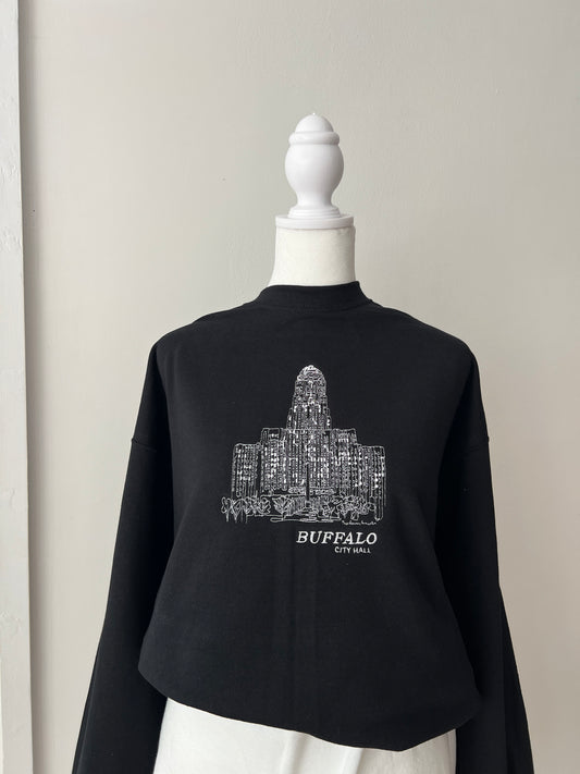 City Hall Sweatshirt x The Roaming Buffalo Art