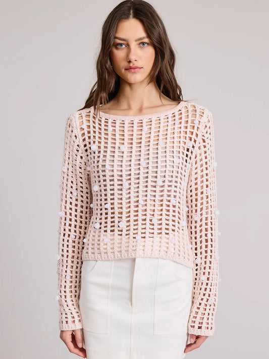 Beaded Sweater Top