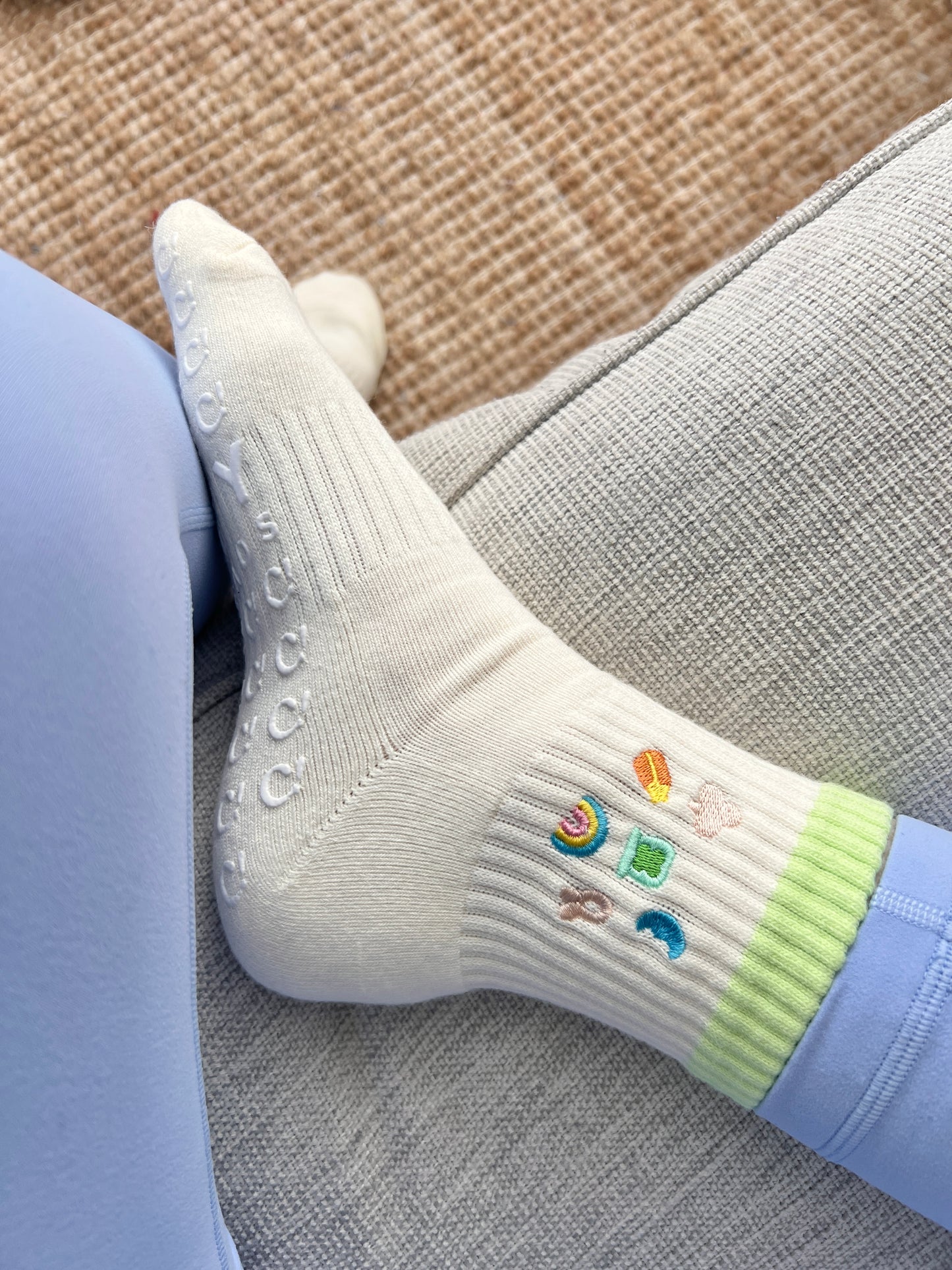 Lucky Charm Pilates Grip Socks