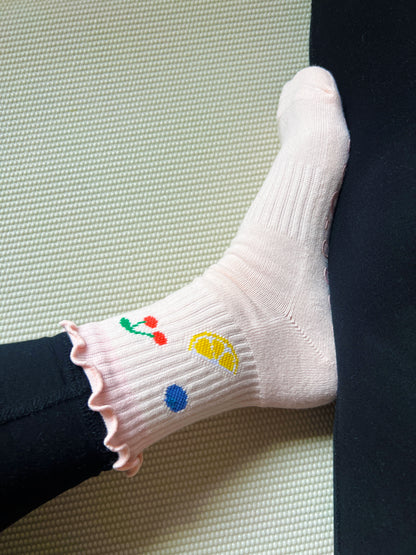 Fruit Smoothie Pilates Socks