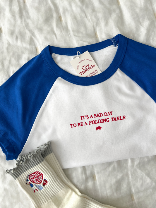 Folding Table Fitted Tee