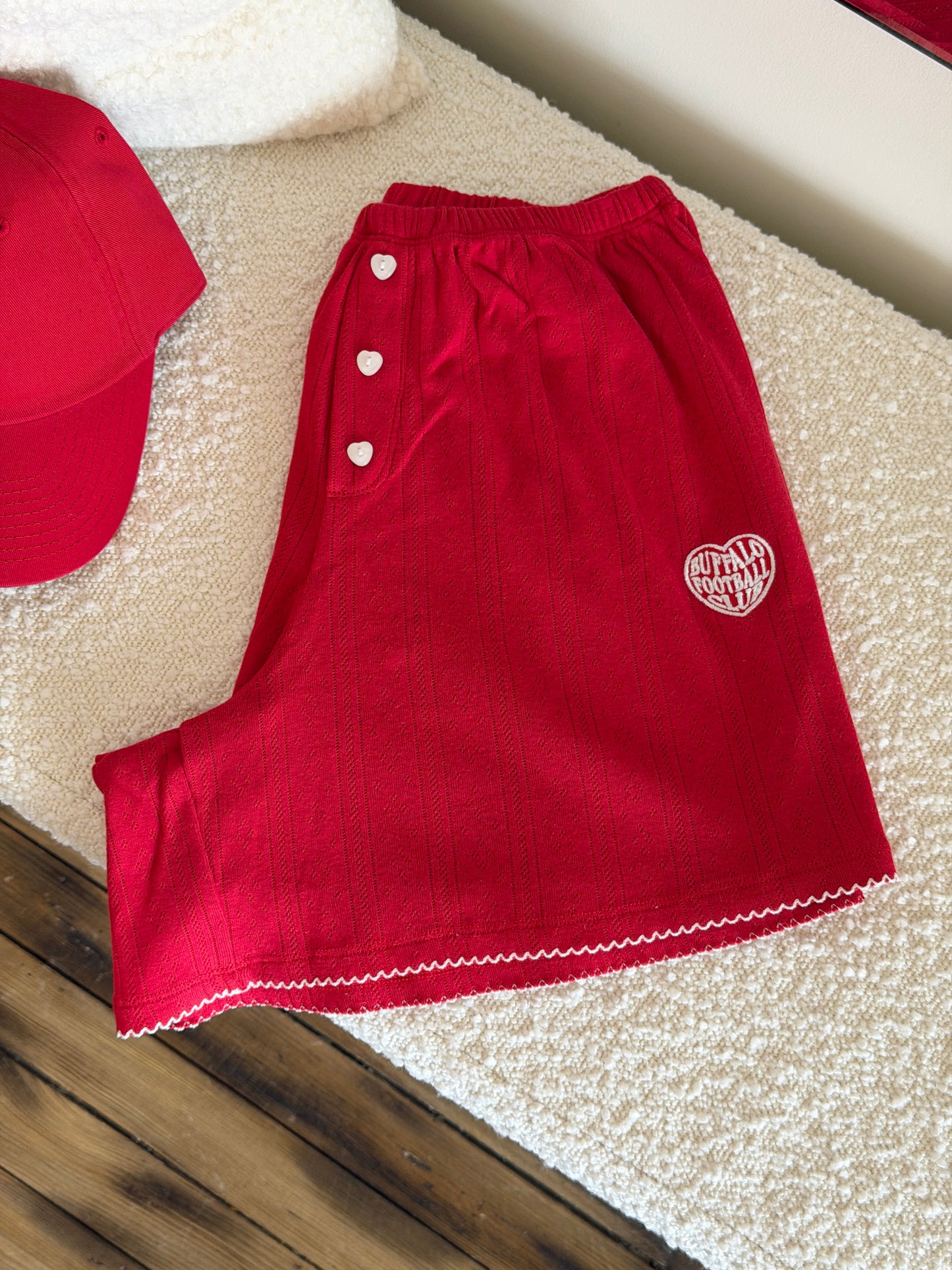 Cotton Pointelle Shorts