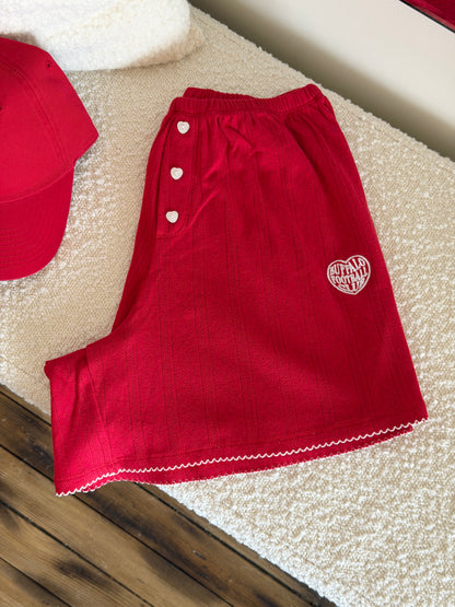 Cotton Pointelle Shorts