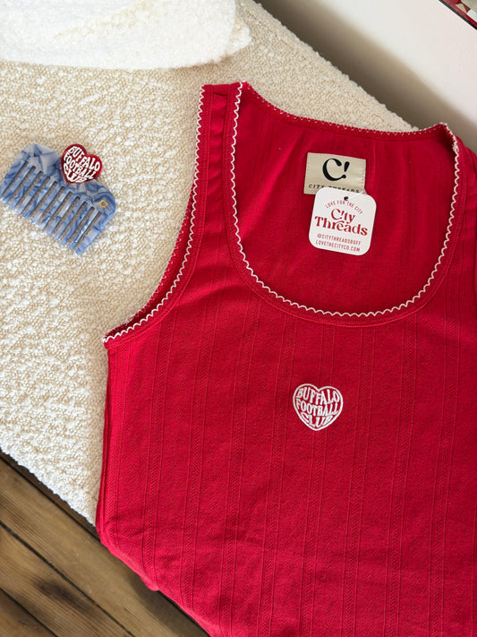 Cotton Pointelle Tank