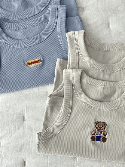 Slightly Cropped Tank (Bear & Hotdog)