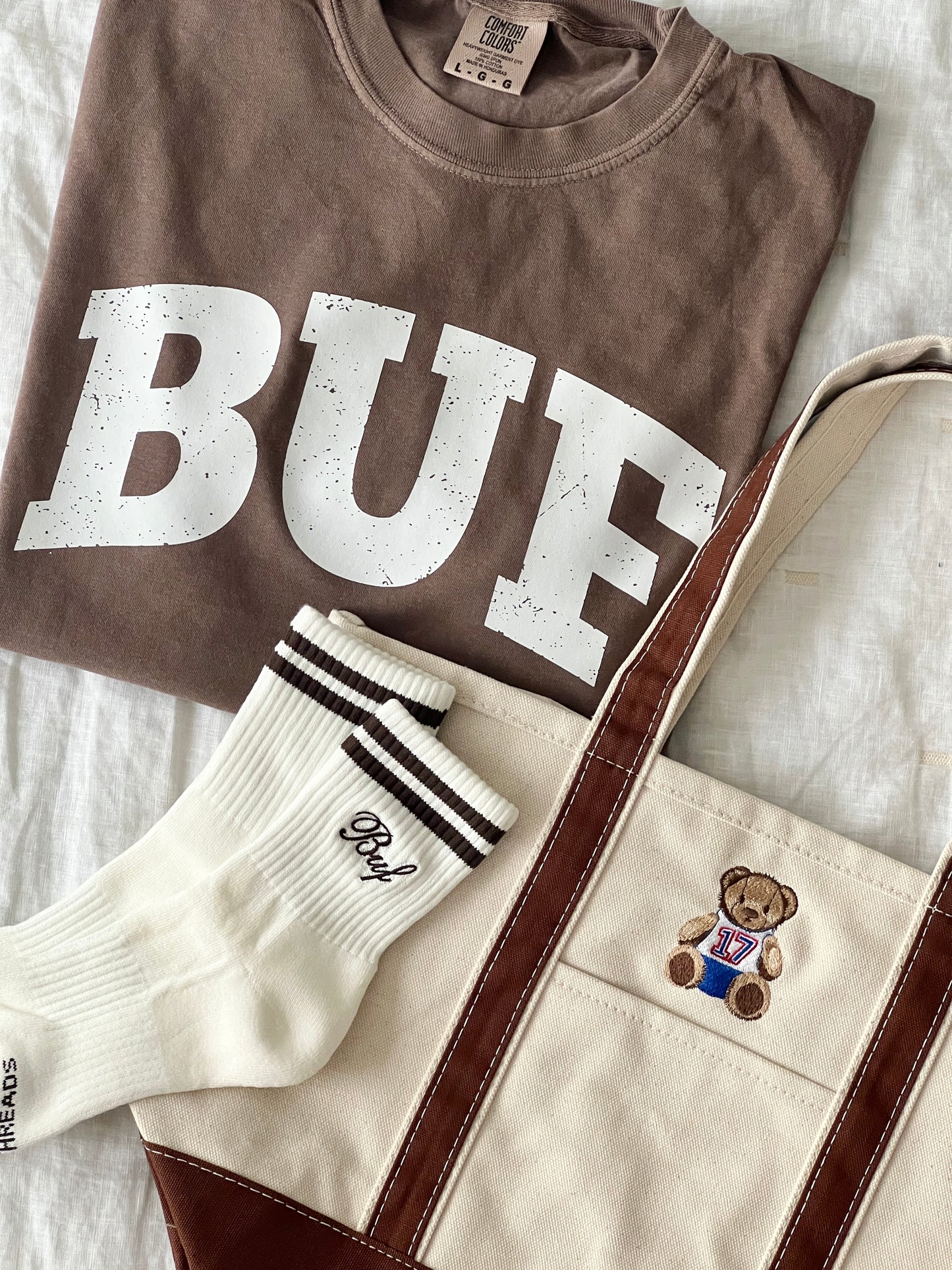 Game Day Bear Brown Tote