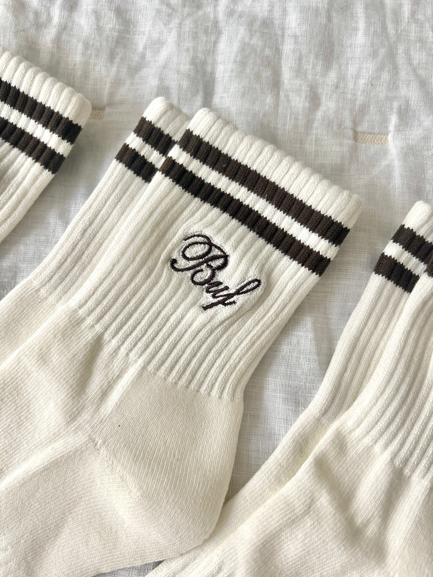 Buf Neutral Embroidered Socks