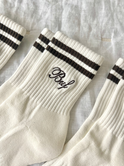 Buf Neutral Embroidered Socks