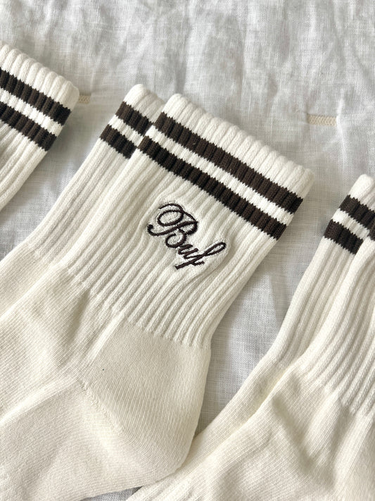 Buf Neutral Embroidered Socks
