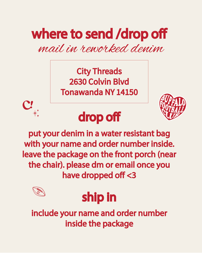 Denim Go B!lls Rework (Mail in Service)