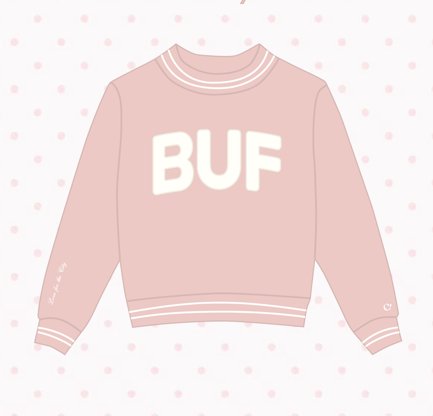 Blush Pink Mock Neck Sweatshirt