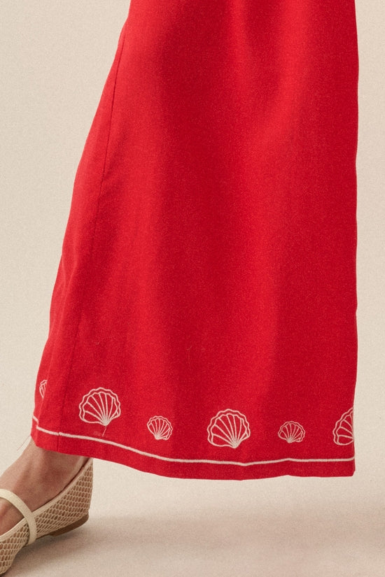 Embroidered Seashell Set