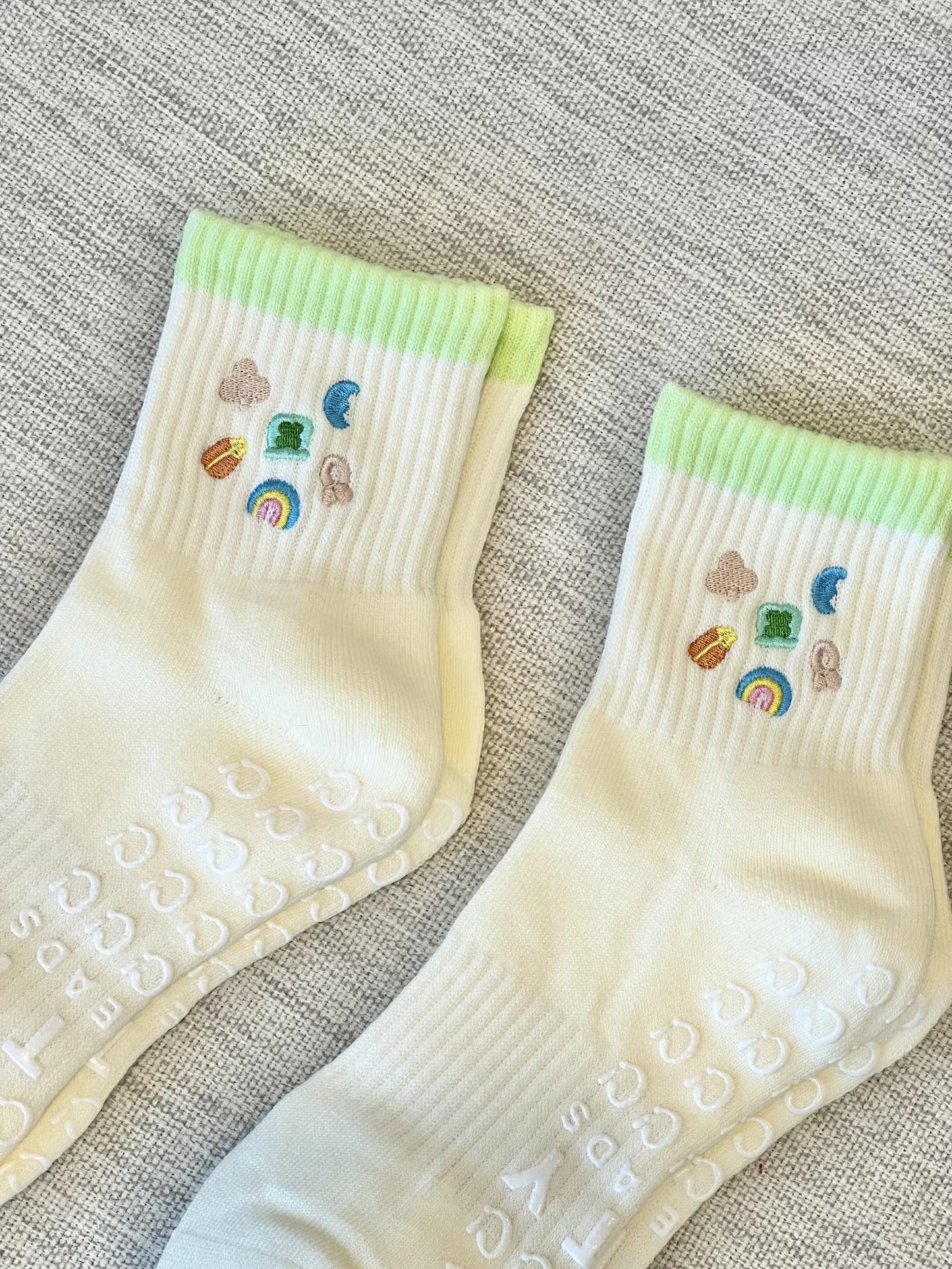 Lucky Charm Pilates Grip Socks